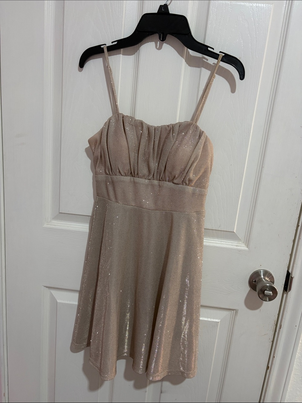 Trixxi Sparkling Champagne Mini Dress